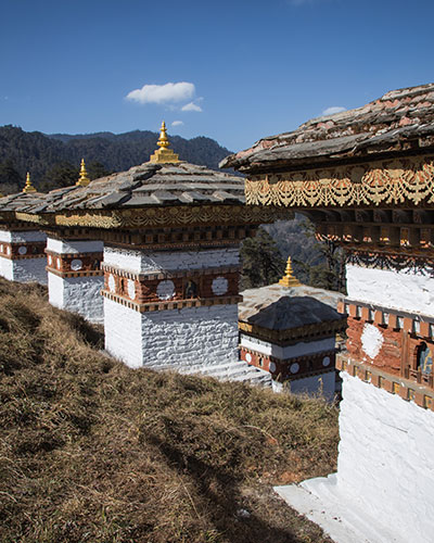 108 Chortens or Stupas